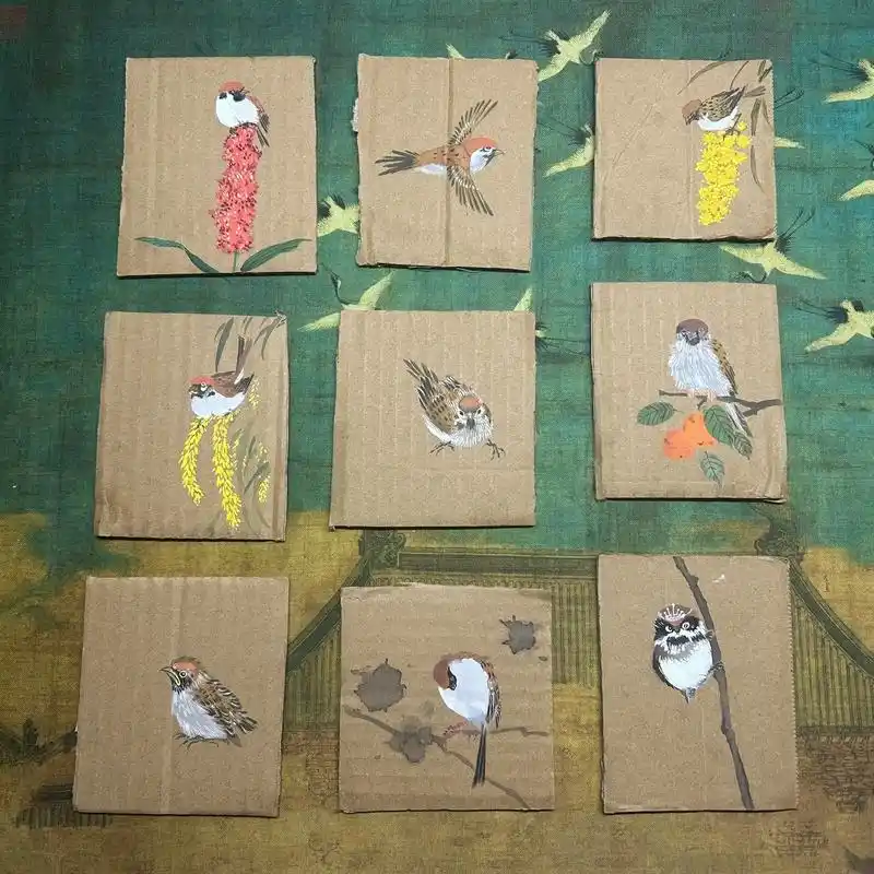 变废为宝.快递箱多到丢都丢不过来,于是废物利用来画画吧 #画 - 抖音