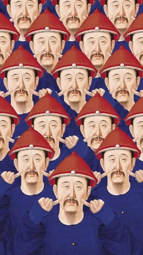 创意可爱故宫人物插画