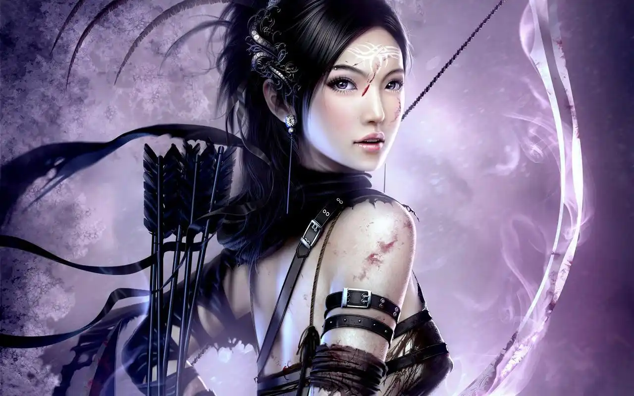 创意设计虚拟世界3d立体性感美女桌面壁纸高清大图预览1920x1200_设计