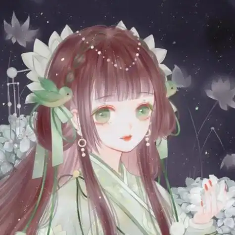 动漫女头闺蜜头像古风可爱