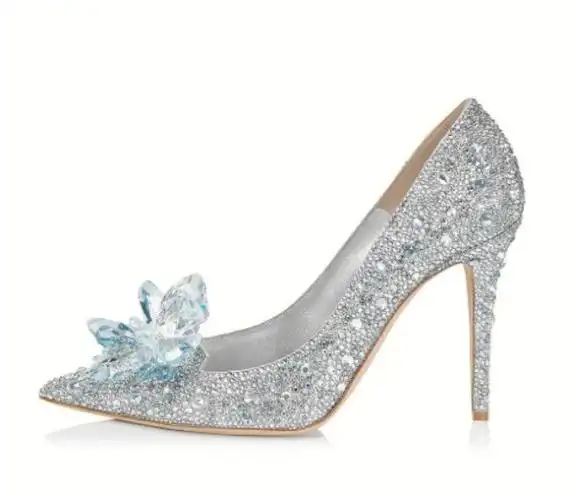 jimmychoo神仙水晶鞋仙女必备婚礼晚宴鞋