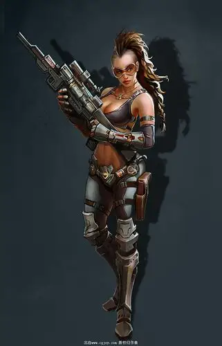 女战士-角色原画-cg作品网 - powered by discuz!