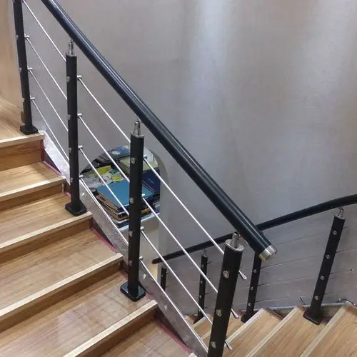 楼梯扶手栏杆护栏立柱阳台pvc简约现代室内家用实木阁楼简易别墅