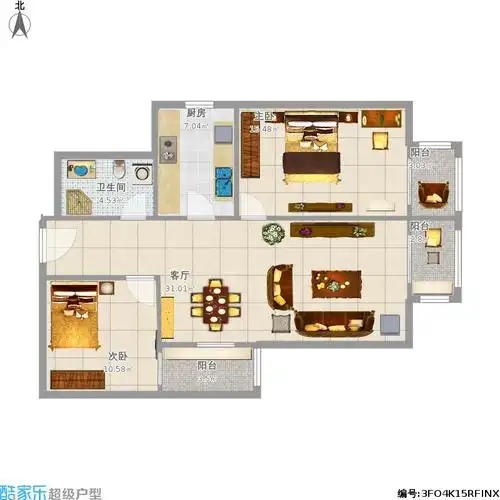 00㎡户型图户型图大全,装修户型图,户型图分析,户型图设计方案