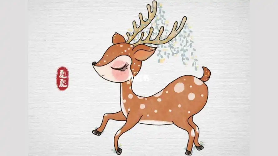 绘画  #画个简笔画  #简笔画  #儿童简笔画  #梅花鹿  #儿童  #画画