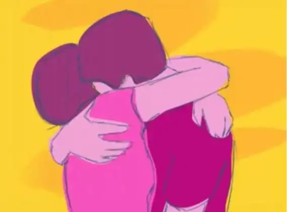 紧紧抱住男友什么感觉,两个人紧紧拥抱的感觉