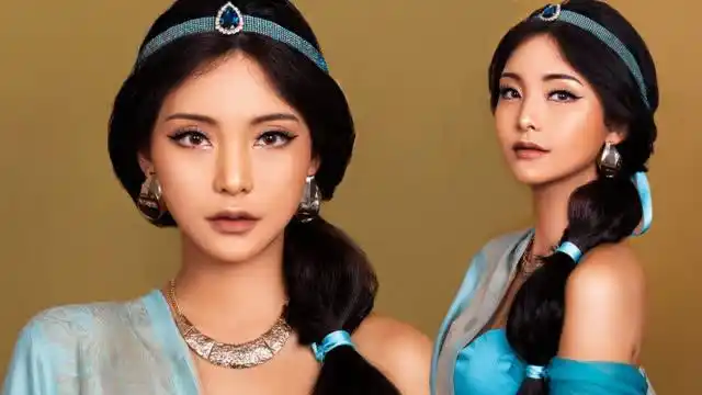 转发微博 disneys princess jasmine makeup   ♂ /  jella12:49