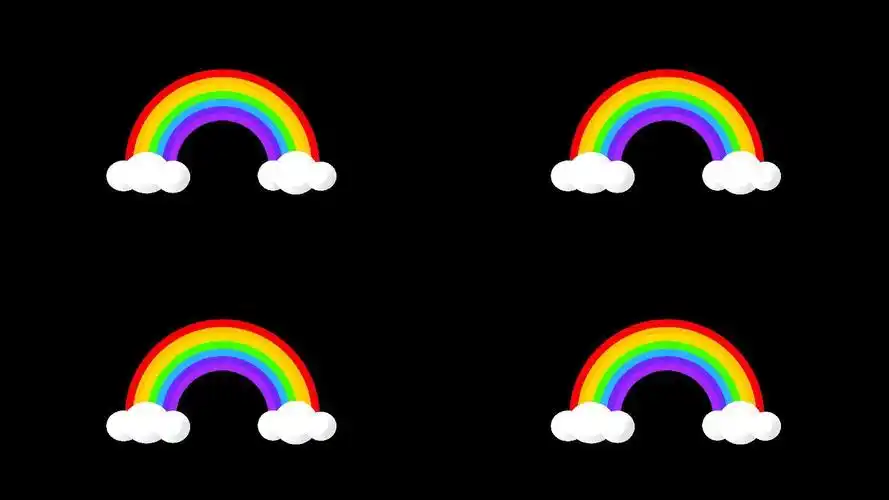 卡通动漫小彩虹