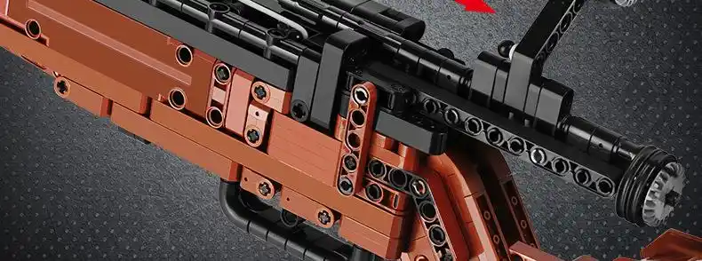 宇星14001-14009积木枪械系列毛瑟98k狙击步枪益智拼装积木玩具枪