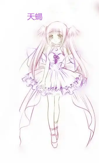 简笔画天蝎座卡通公主简笔画怎么画天蝎座简笔画怎么画天蝎座头像壁纸