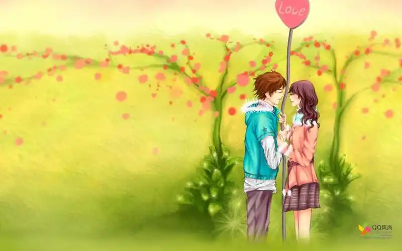 qq浪漫情侣桌面壁纸