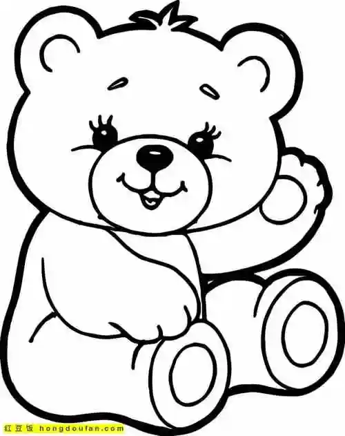 11张幼儿园趣味活动卡通涂色图片-红豆饭小学生简笔画大全