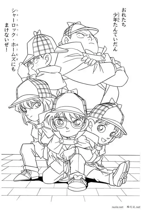 绘画技能分享|线稿分享第85期——《名侦探柯南》原画集