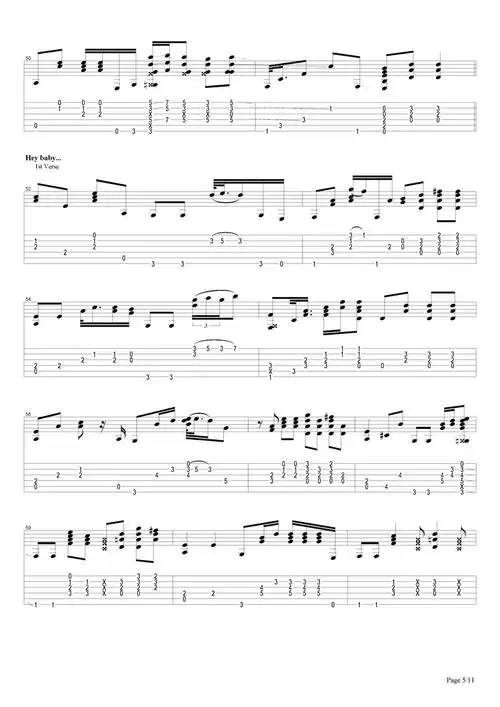 heybabylandofthenewrisingsun吉他谱jimihendrix吉米亨德里克斯