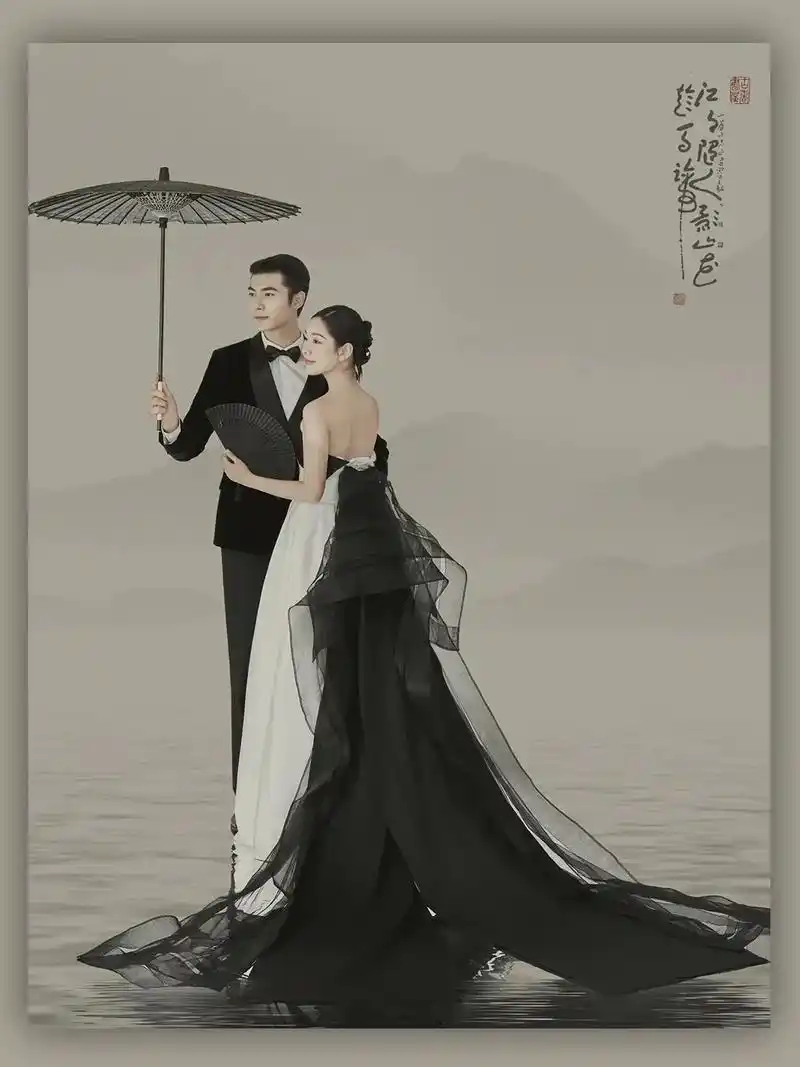 工笔画婚纱照.【新品上线 预约滴滴 - 抖音