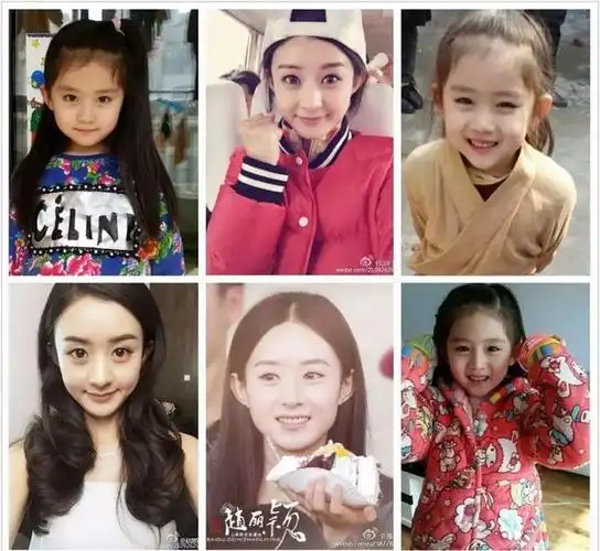赵丽颖从小美到大,三岁最萌,七岁美炸,十二岁仙气撩人