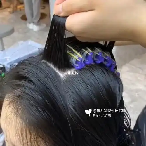 包头烫发染发接发书昀#今日发型摩根烫92头顶扁塌