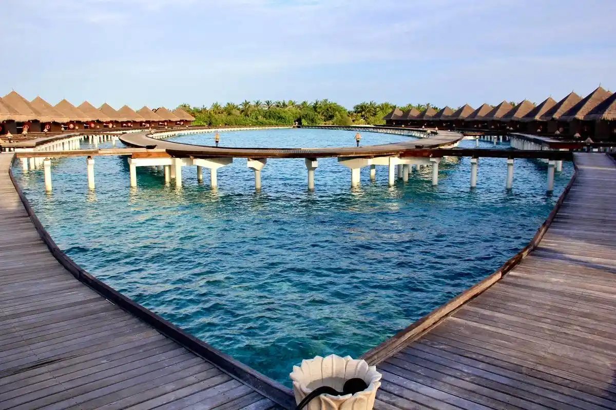 豪华水上屋·马尔代夫泰姬珊瑚岛.#带你看风景 #用摄影看世界 - 抖音