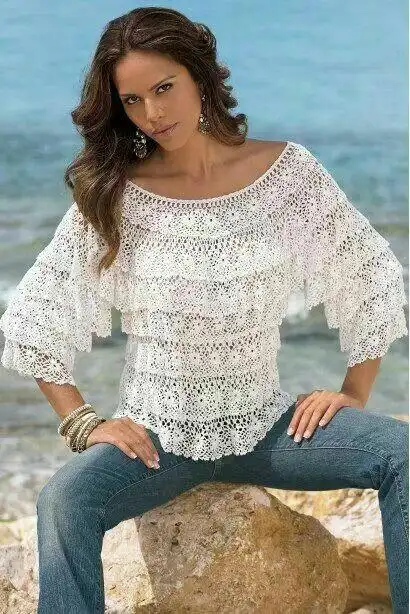 从国外网站看到钩针美衣