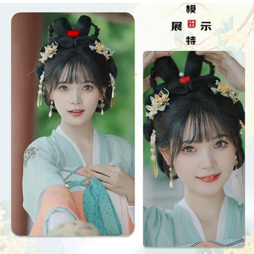 发髻盘发造型新年古装明制懒人发包日常垫发汉服假发包古风一体式