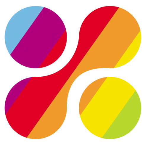 卡通彩虹四叶草图片