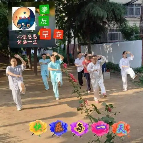 拳友们早上好,天天晨练身体好,吴式太极拳训练基地