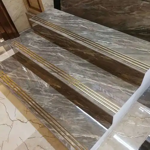 全瓷通体大理石一体式楼梯480x1200踏步梯级阶梯瓷砖其它类瓷砖