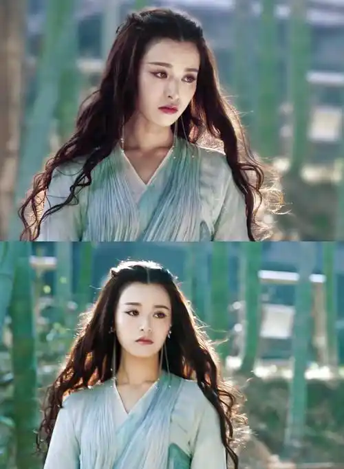 卷发古装美女,赵丽颖的女儿国国王,杨幂的唐雪见,都好美_美得_雪精灵