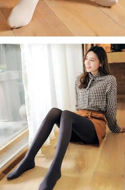 浪莎120d天鹅绒连裤袜春秋中厚竖条纹打底裤锦纶防勾丝光腿神器