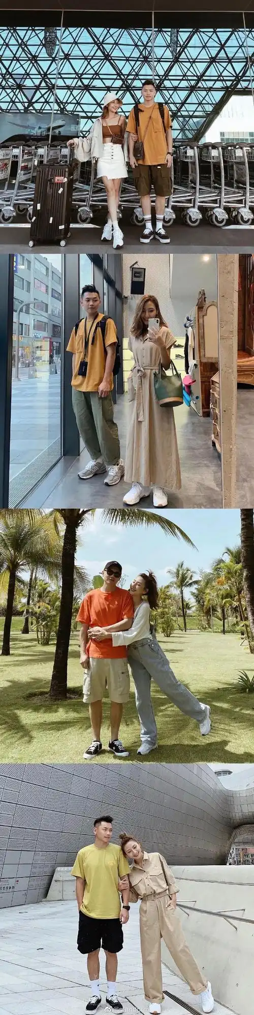 今天就为大家带来一组亚洲情侣搭配参考,男友183cm,女友165cm,他们