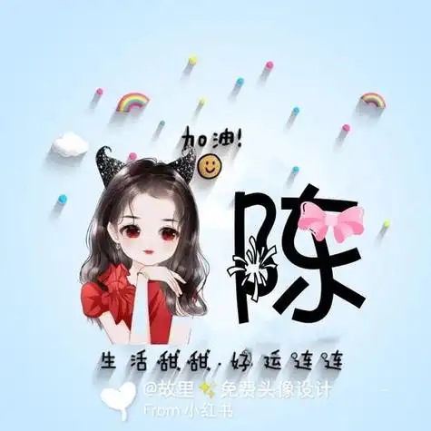 姓氏头像设计素材霸气卡通 卡通头像图片大全 -【爱个性】