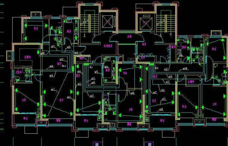 建筑水电安装板面定位图纸怎么看
