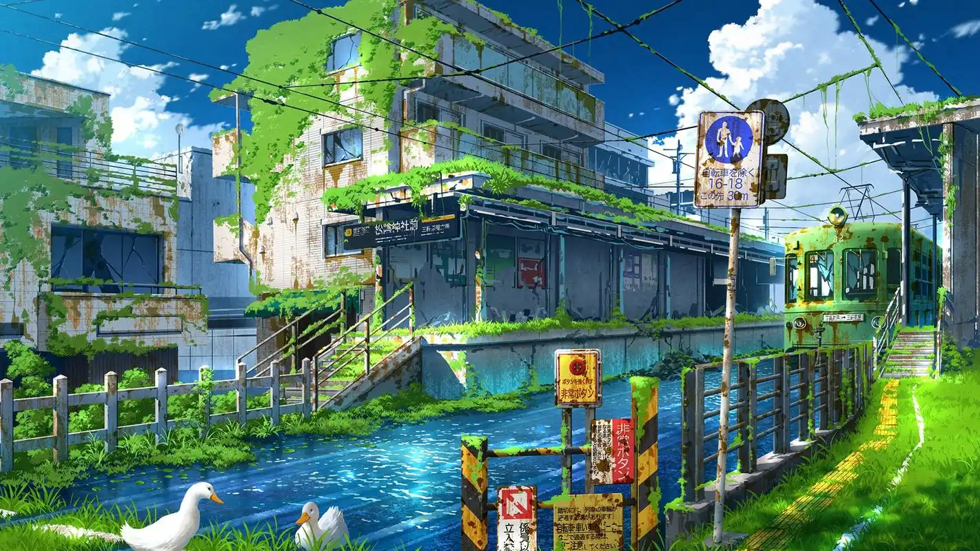 奇幻动漫风景插画桌面壁纸_卡通动漫_壁纸下载_美桌网