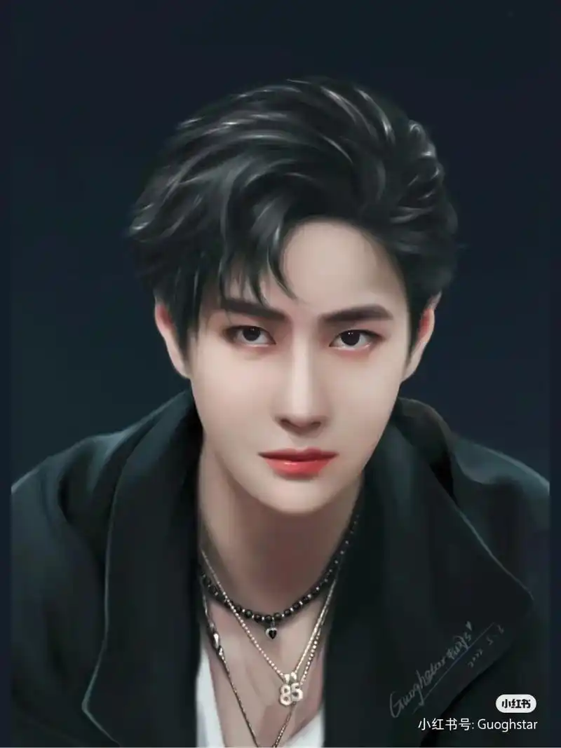 王一博手绘动漫图王一博