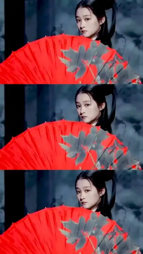 关晓彤关晓彤撑伞镜头真的绝美张艺谋导演真的绝