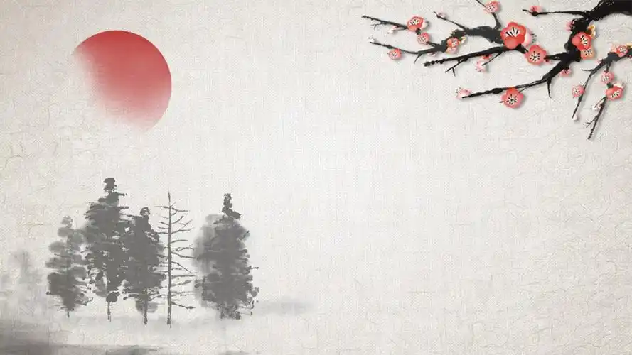 语文古风高清ppt背景图片