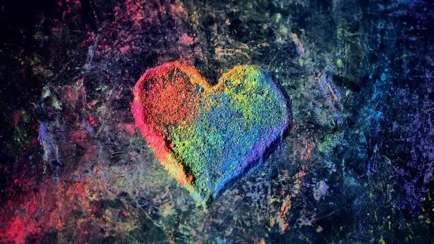 彩色爱心图片,4k高清其它图片,娟娟壁纸