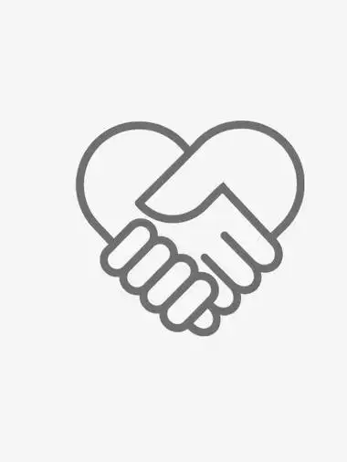 两个医生握手简笔画