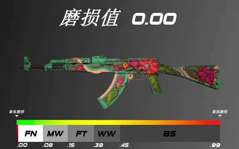 【csgo】ak47 | 野荷 全磨损进度条~最好看的ak47