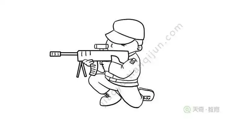 禁止拿枪标志简笔画