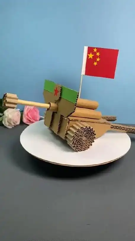 大炮 国庆节手工,用纸箱纸壳来做一辆加农炮吧,又酷又飒!__财经头条