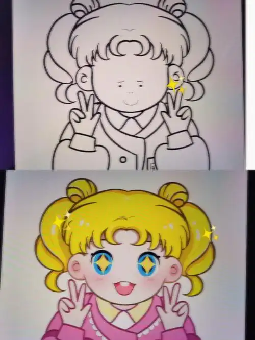 临摹美少女战士7767706771