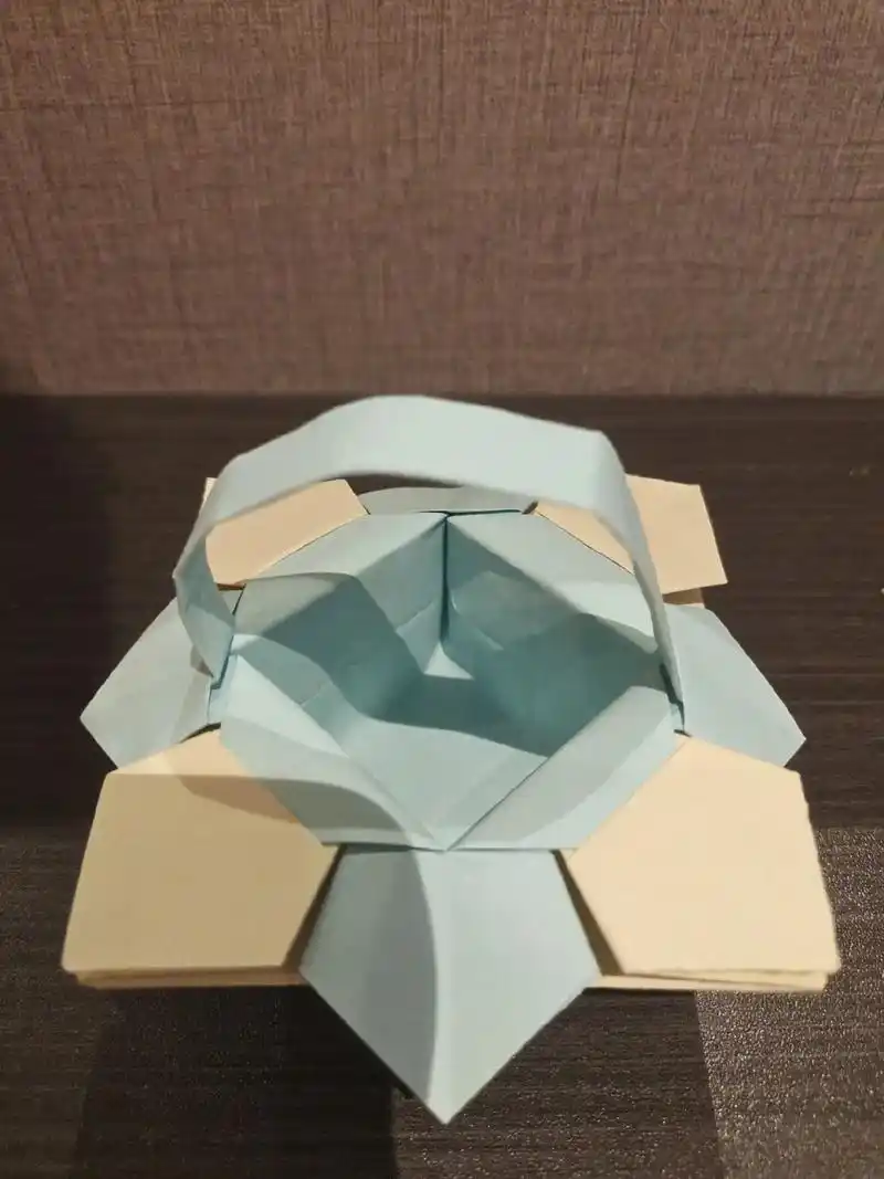 02小篮子折纸#手工折纸 #一起玩手工吧 - 抖音