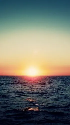 日出,大海,地平线,早晨