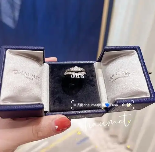 尚美巴黎新款单钻戒指·环爱恋歌