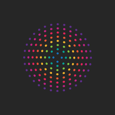 旋转的彩色光点 gif
