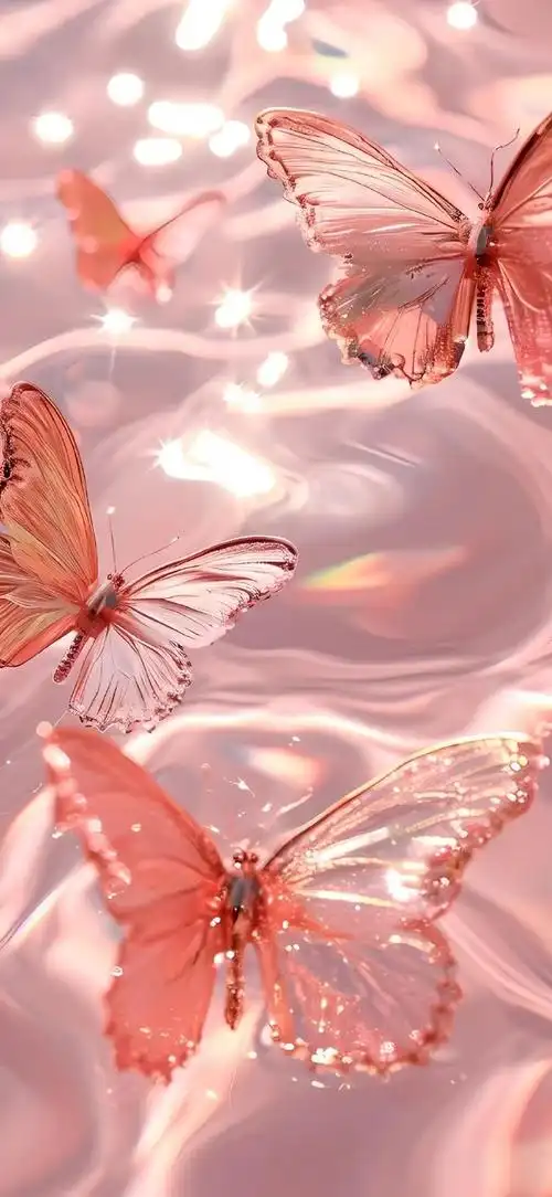 流光溢彩的粉色壁纸