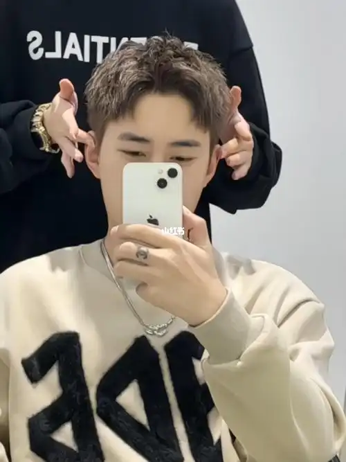 男生阳光帅气的凌乱前刺短发