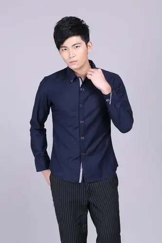 品牌长袖衬衫 男韩版秋装修身休闲长袖衬衣 厂家直销潮男装上衣