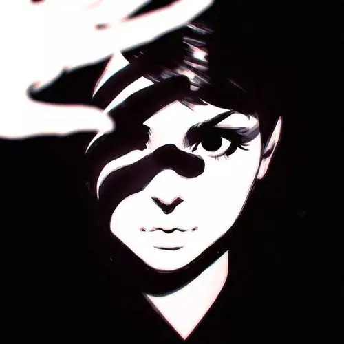 一组黑色系头像